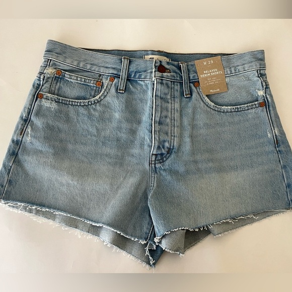 NWT Madewell relaxed denim mid rise shorts 29 - Picture 7 of 13